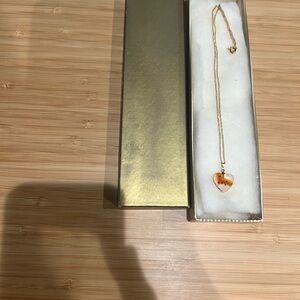 Gold Chain Heart Pendant Necklace